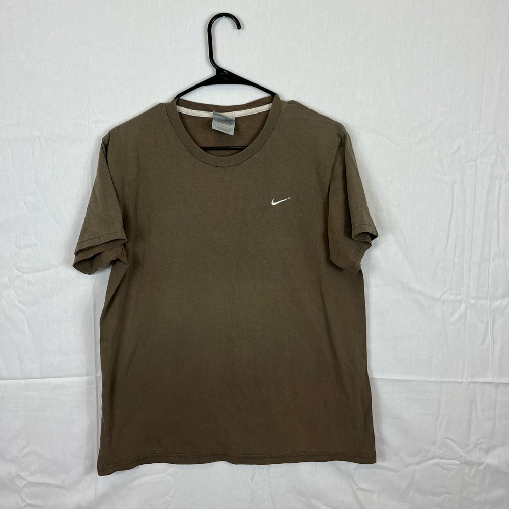 Nike Vintage Faded Brown Swoosh‎ T-Shirt Sz S